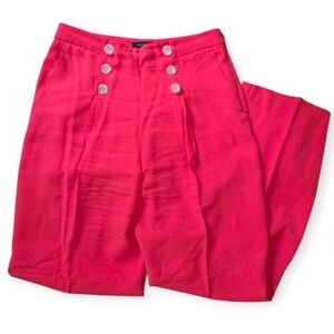 ❤️Ann Taylor Bright Red High-Waisted Pants☆